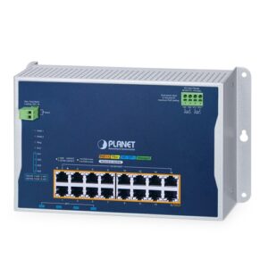 WGS-5215-16UP4X Industrial L2+ 16-Port 10/100/1000T 802.3bt PoE + 4-Port 10G SFP+ Wall-mount Managed Ethernet Switch