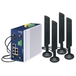ICG-2515P-NR Industrial 5G NR Cellular Gateway with 4-Port 10/100/1000T PoE+